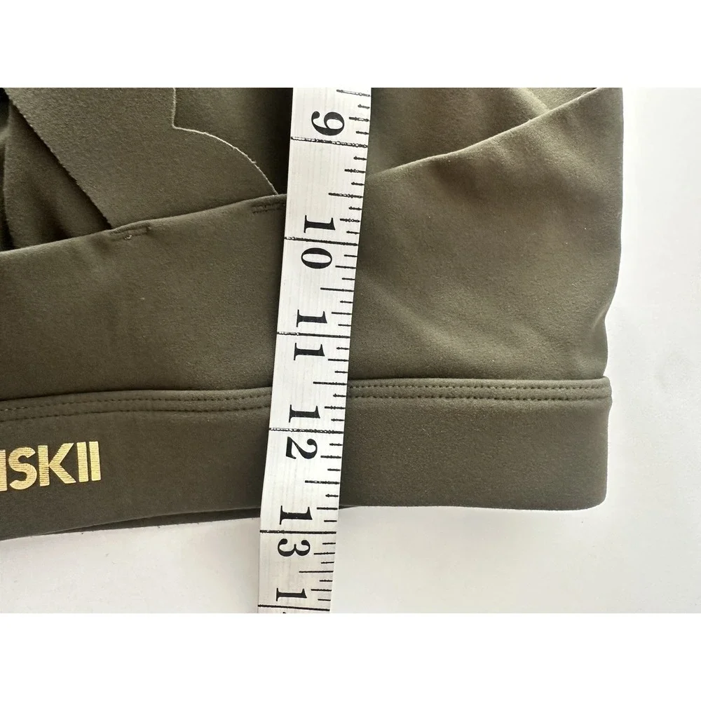 Wiskii Sports Bra Top Women's Large Green Athleisure Workout Stretch Gym - Picture 7 of 7